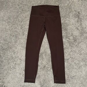Lululemon espresso wunder train leggings